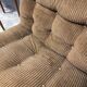 Vintage brown corduroy armchair from the 70s