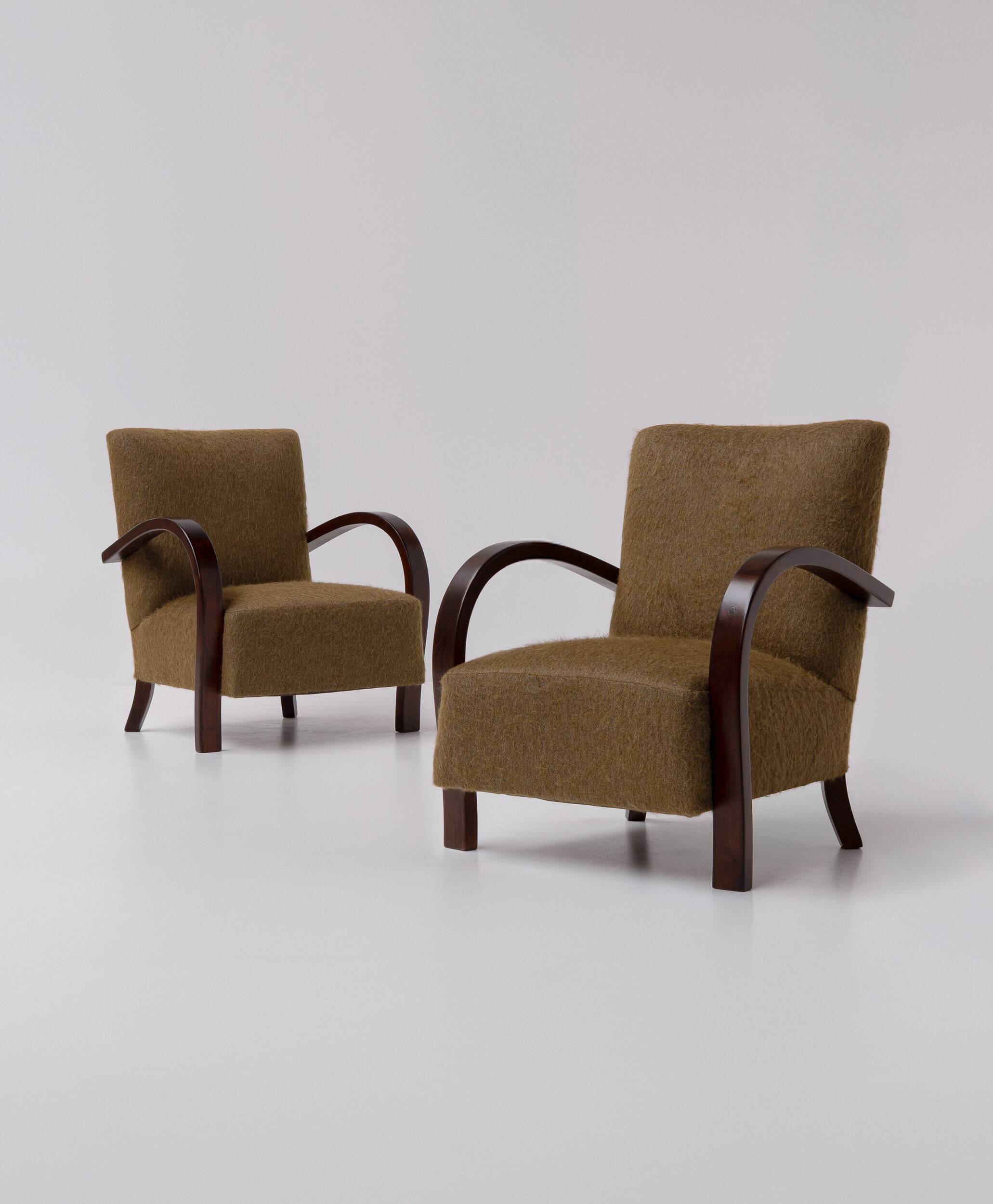 Pair of Art Deco Armchairs, France 1940s