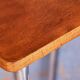 Bauhaus Table in Caucasian Walnut & Chrome attributed to Robert Slezák, Czech, 1930s