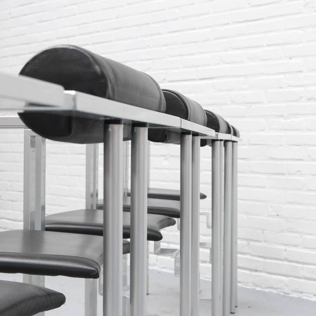 Trix Dining Chair Set by Karl Friedrich Förster for KFF 1980s