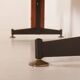 Italian floor to ceiling wall unit or room divider in teak, 1960s