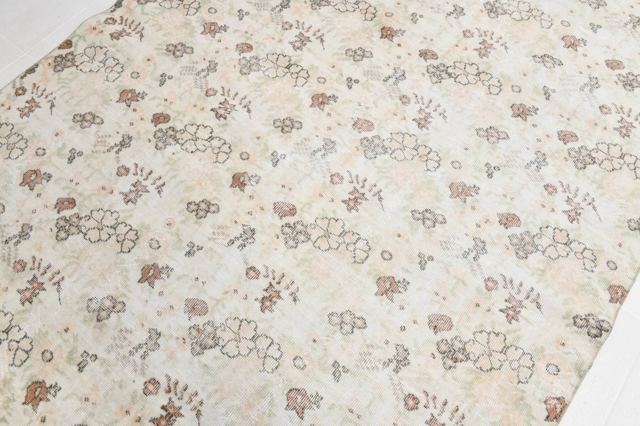 Tapis vintage en laine tapi beige 286x186