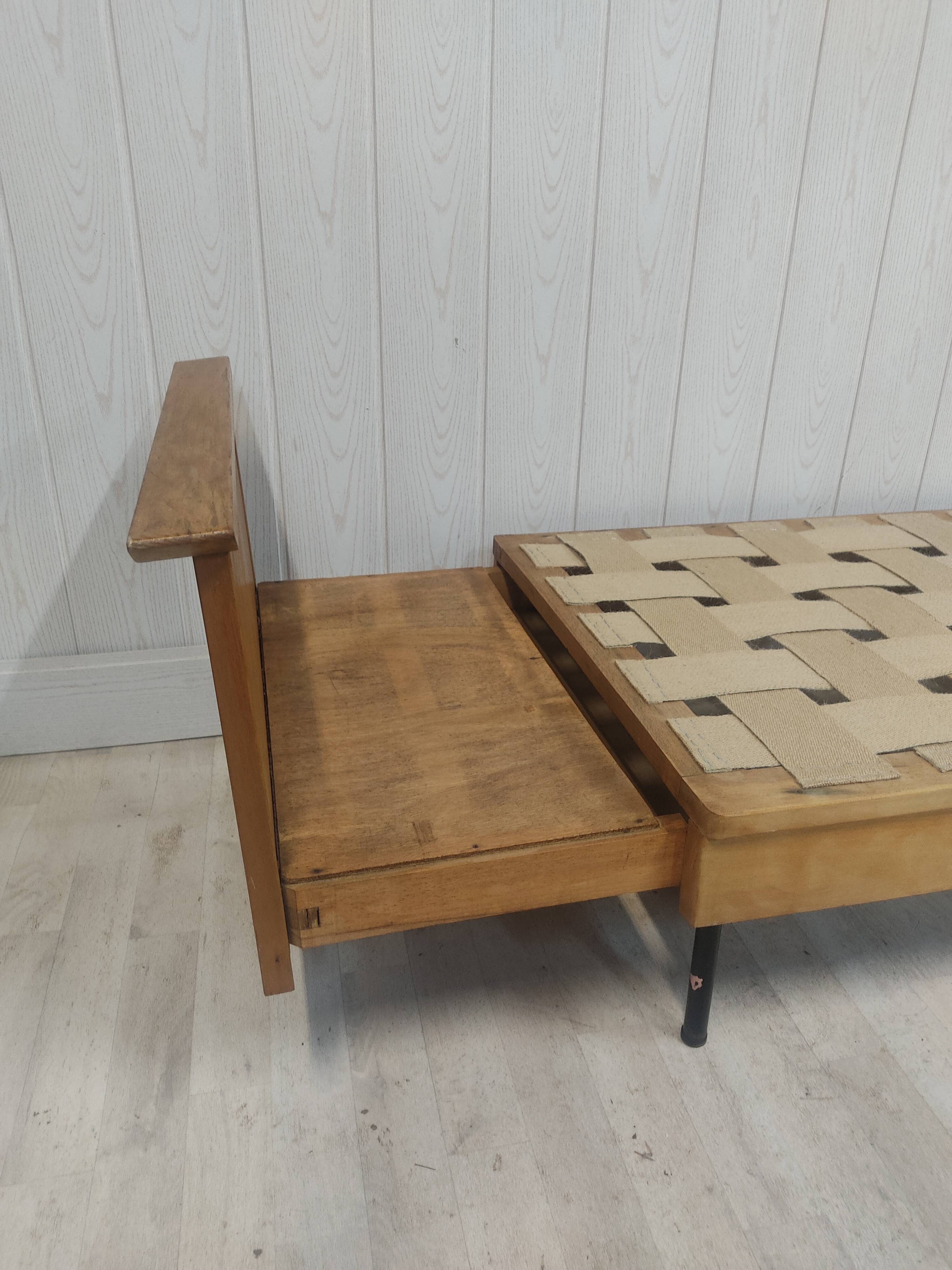 Vintage daybed bed bench 50s 60s