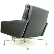 Set 2 vintage PK31/1 Lounge Chair & PK61 Coffee Table by Poul Kjaerholm for E. Kold Christensen
