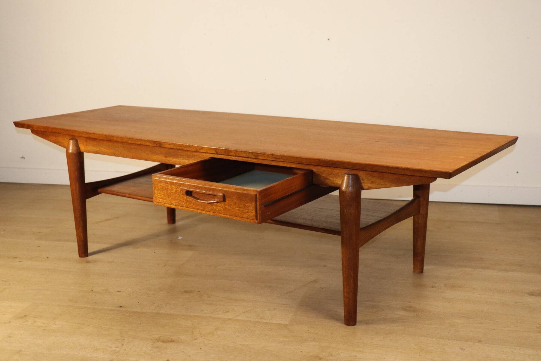 Scandinavian teak coffee table from the 1960s.