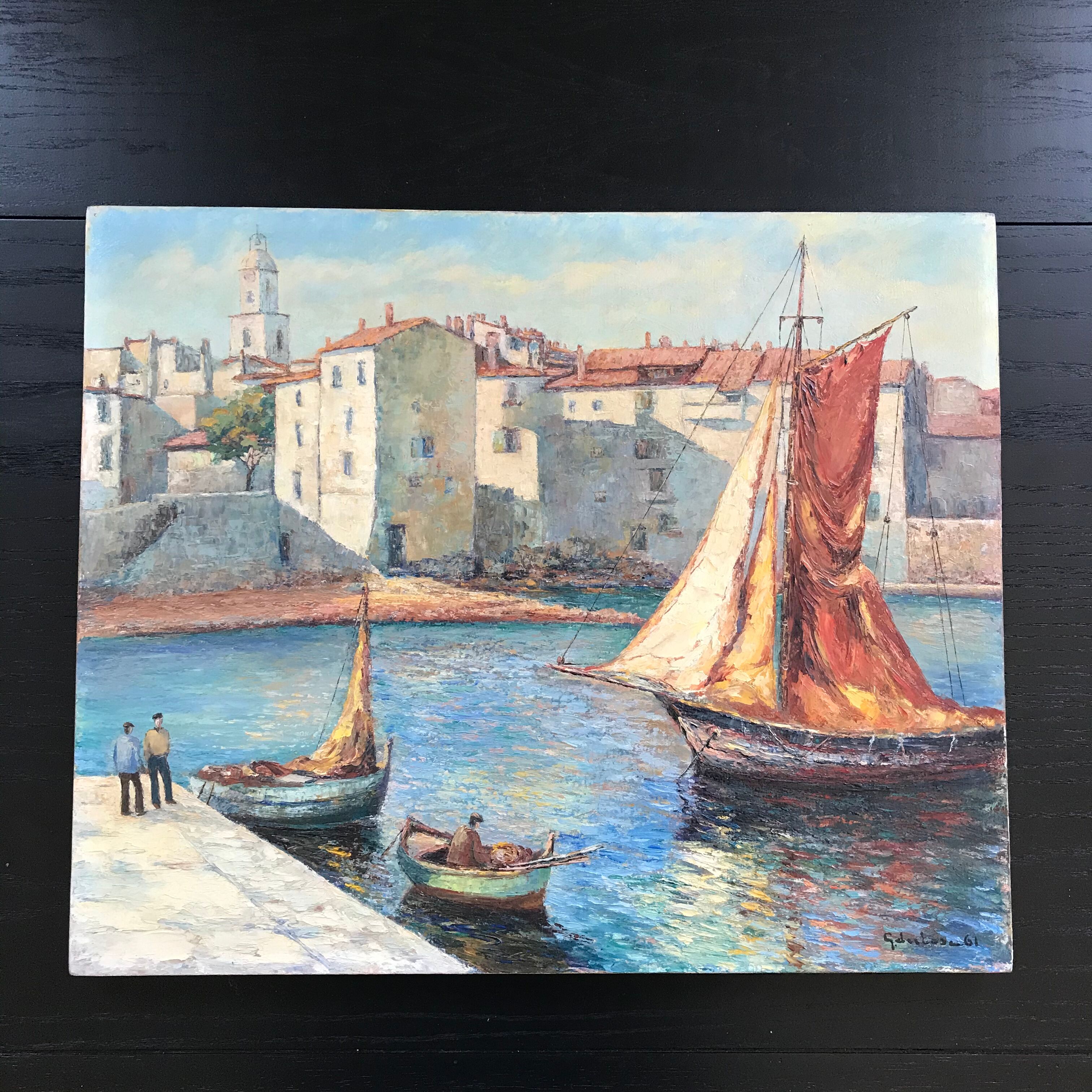 Southern Fishing Port Painting