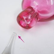 Flacon de parfum « Sommerso » en verre rose et transparent