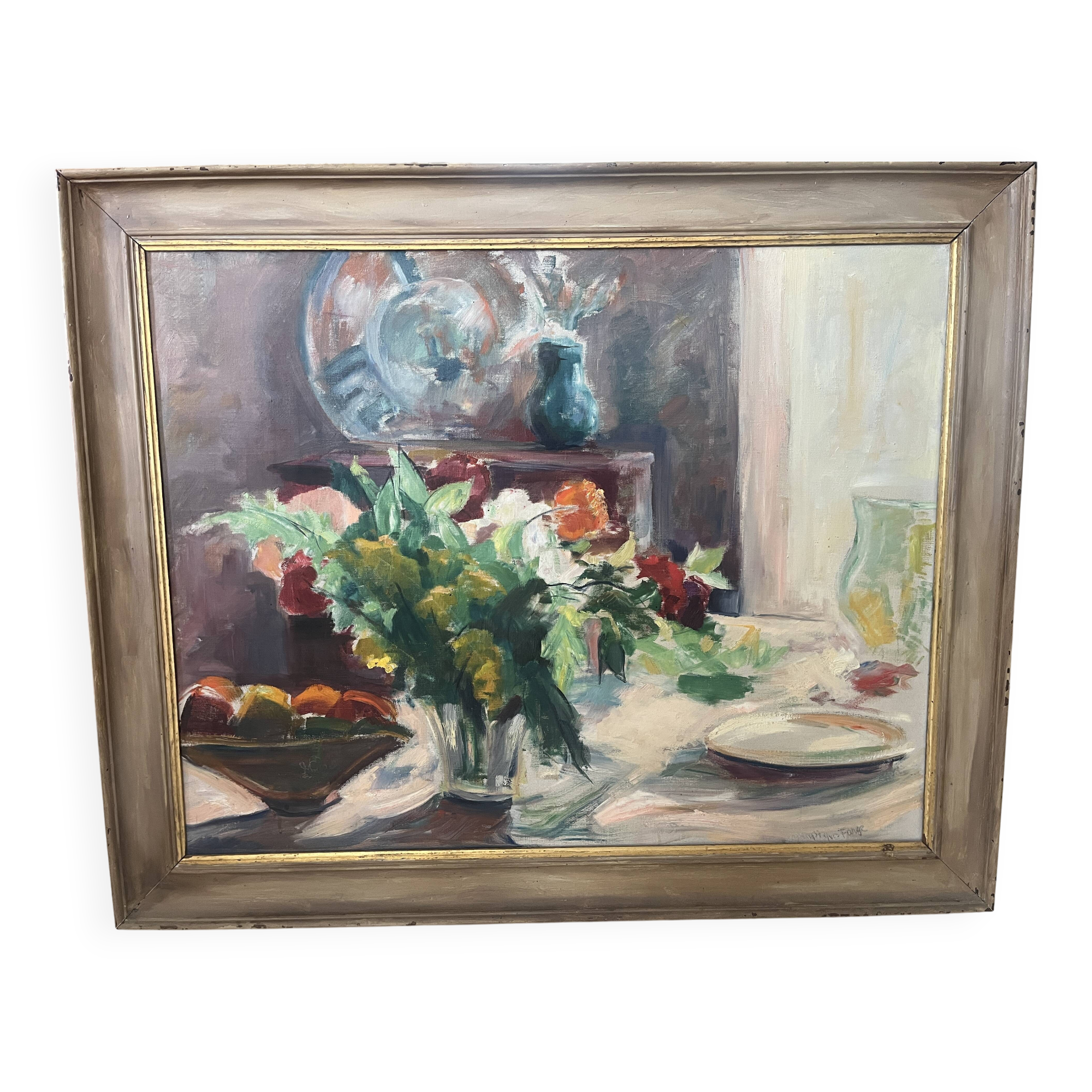 bouquet painting by Yves Farges