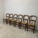 Set of 6 vintage straw chairs