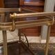 Servant table in gilded metal and mahogany mid-twentieth century