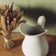 White ceramic pitcher/vase