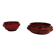 Red ceramic pieces by Gérard Hoffman (1917/1965).