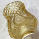 Amber moulded glass lamp