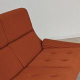 Complete orange salon JITONA in Atlantis Space Age style from the 1970s.