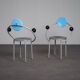 Pair of First Chairs by Michele De Lucchi for Memphis Milano, Italy, 1981