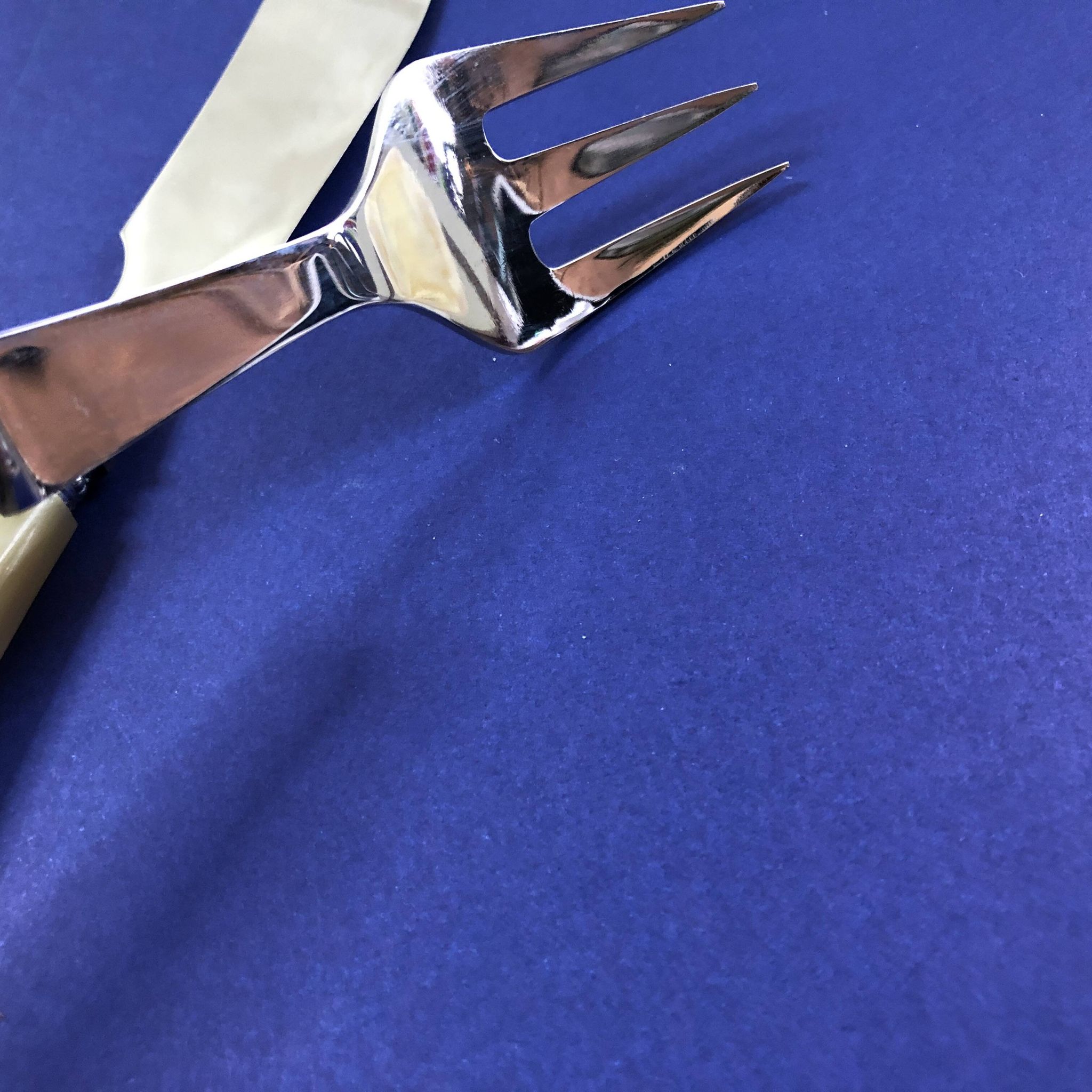 Set of 4 serving cutlery for fish