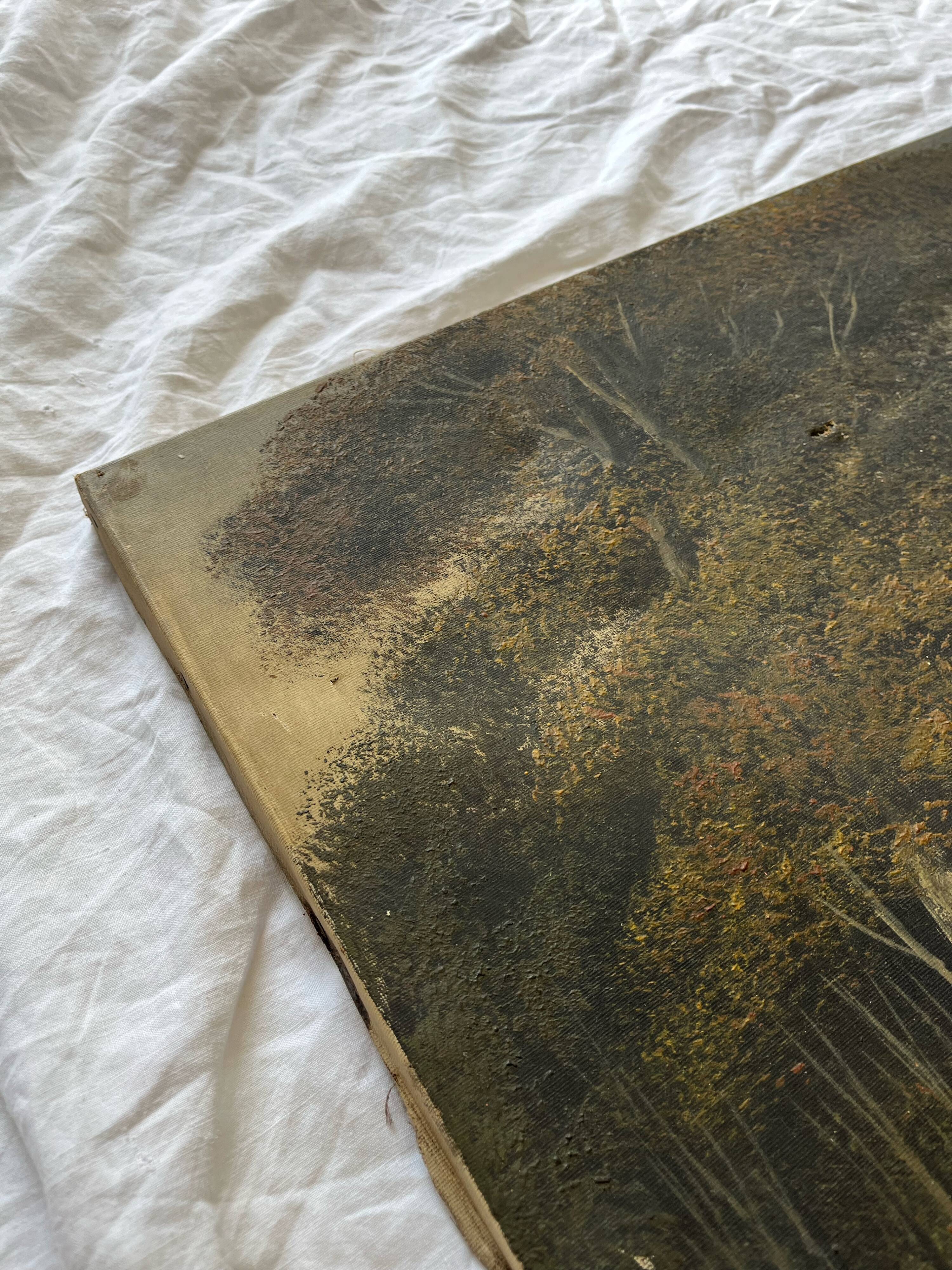 Oil painting on canvas, 19th century