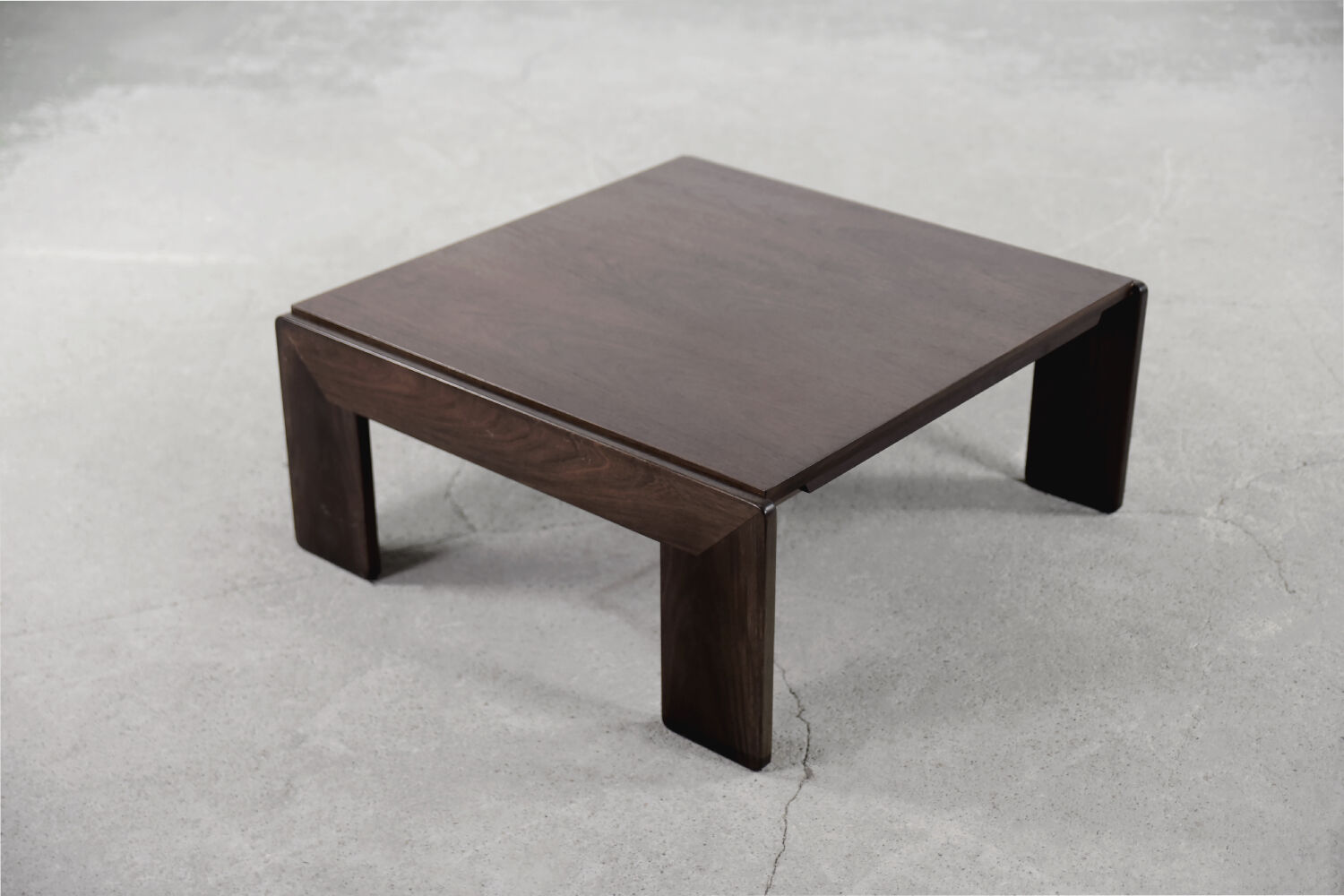 Modern teak coffee table bastiano by tobia & afra scarpa for gavina, 1960s