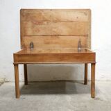 Table à manger de ferme, vintage en bois