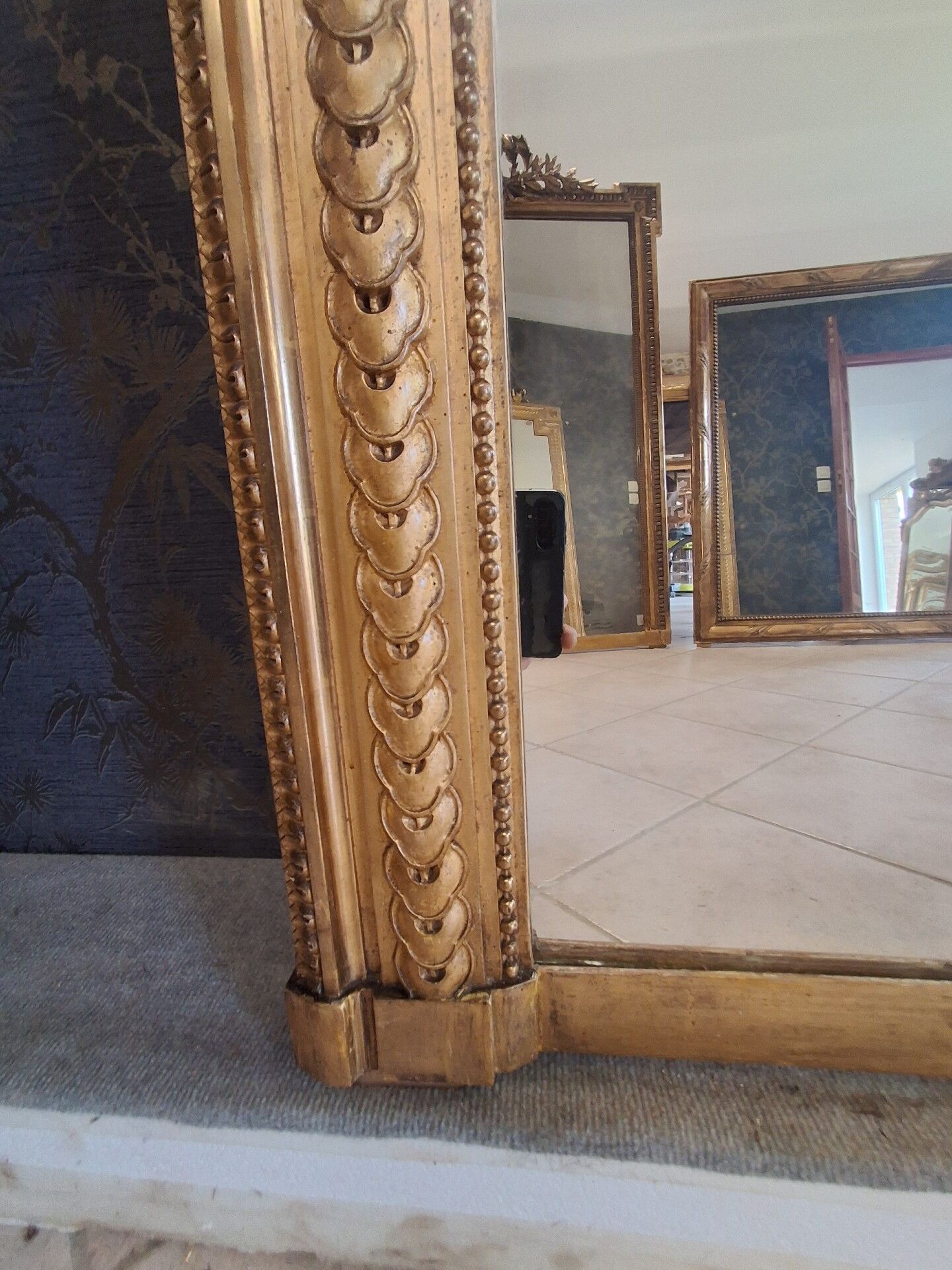 Miroir époque XIX 193x132