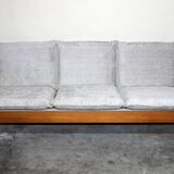 Brutalist pine sofa, 60s/70s