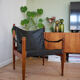 Safari armchair in Rosewood by Erik Wortz for Niels Eilersen.