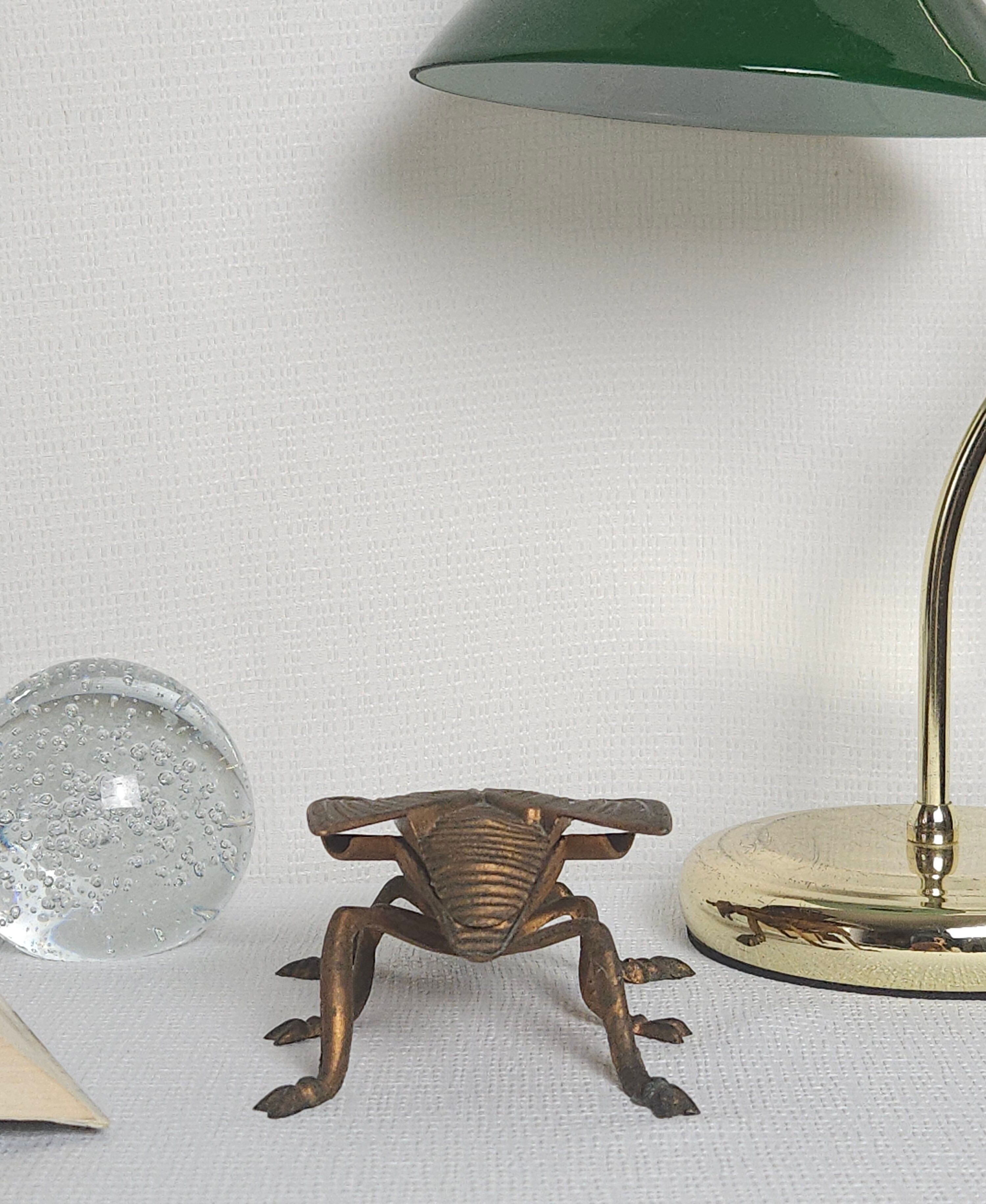 Vintage brass bee ashtray