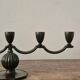 Elegant Swedish Grace Candelabra in Solid Bronze by Jacob Ängman, GAB