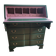 Vintage upcycled secretary in green and pink, original handles.