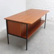 Minimalist freestanding desk by Günter Renkel for REGO, 1960s