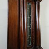 Renaissance style bookcase display case in carved walnut and oak circa 1850