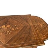 Napoleon III style desk table with 20th century inlaid top