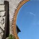 Large wall mirror in rattan and bamboo by Franco Albini, Italy 1960.