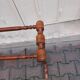 Vintage bamboo towel holder