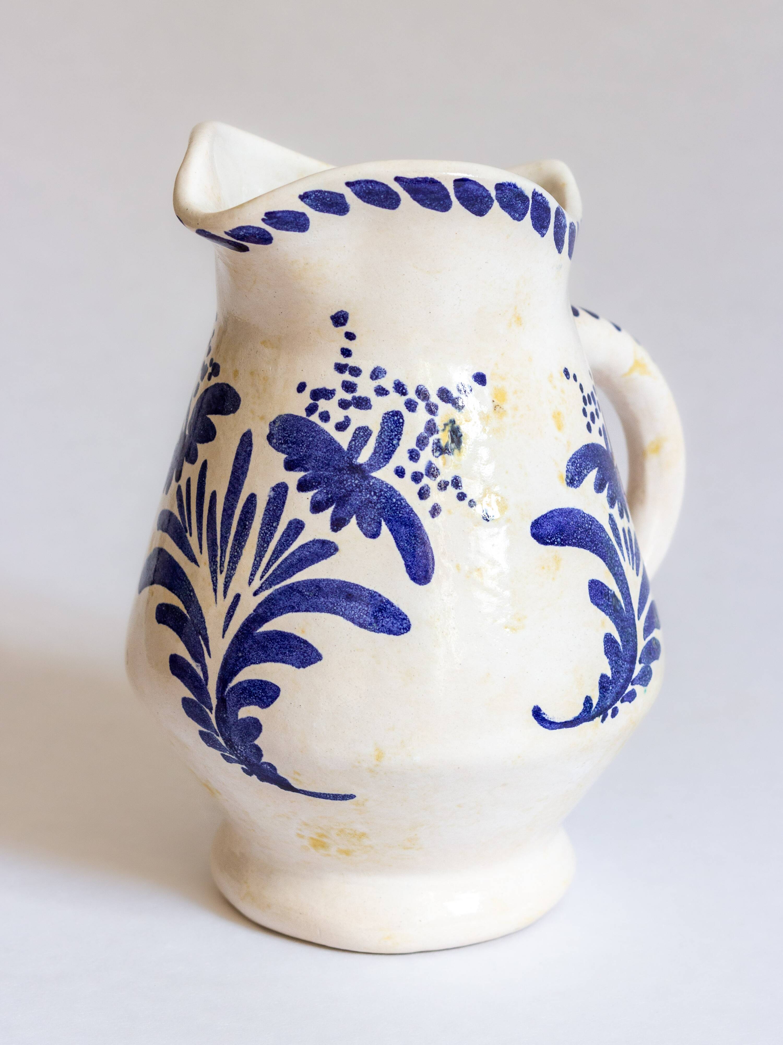 Glazed ceramic pitcher, Atelier de Nissy, Annecy, 1960s