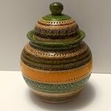 Glazed Ceramic Vase by Aldo Londi for Bitossi and for Cer Paoli, Sahara ser