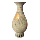 Japanese green and gold copper vase