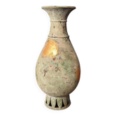 Vase japonais en cuivre vert et or