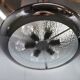 1930s Bauhaus UFO Chrome and Glass Pendant Light, Czechoslovakia