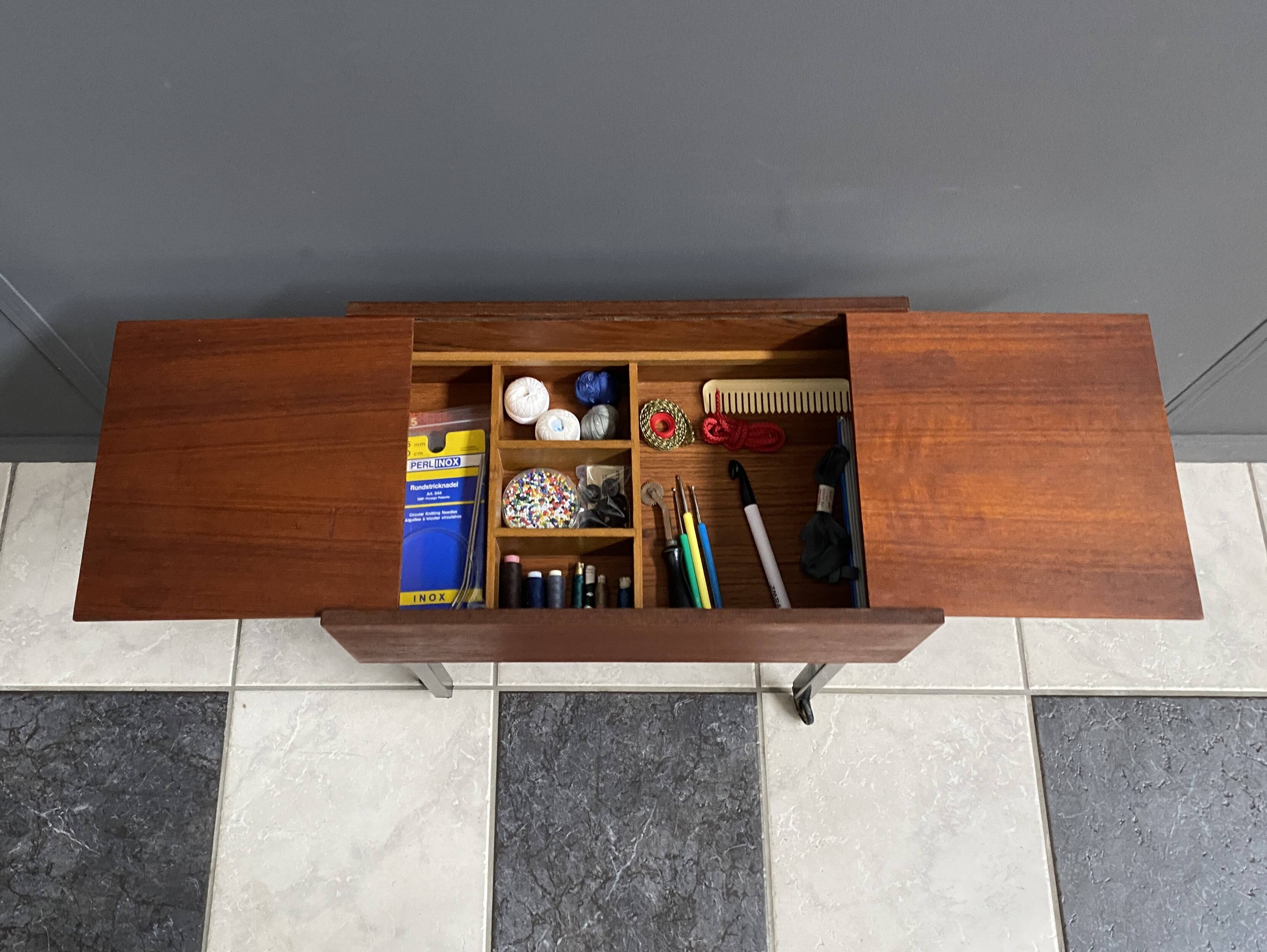 Teak sewing box by Opal 1970s