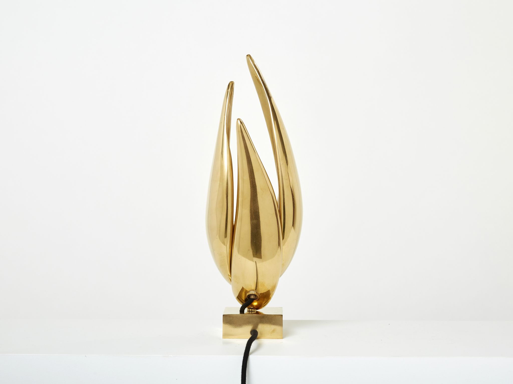 Lamp Michel Armand gilded bronze 1970