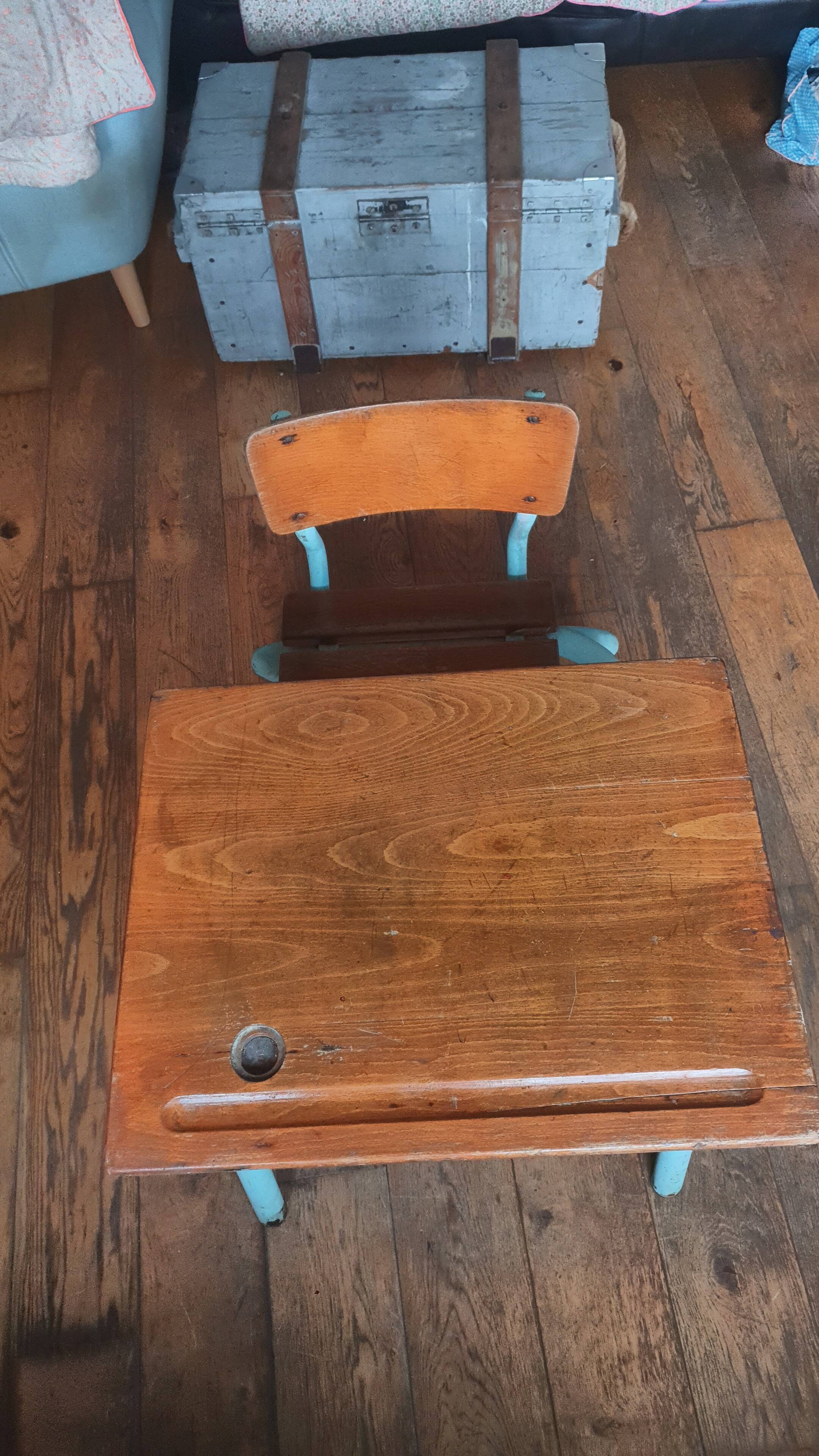 vintage school desk