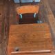 vintage school desk