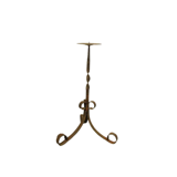 Antique steel candlestick