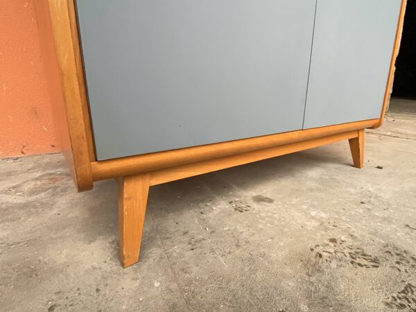 Armoire Parisienne Placard vestiaire atelier bois Mid-century vintage scand