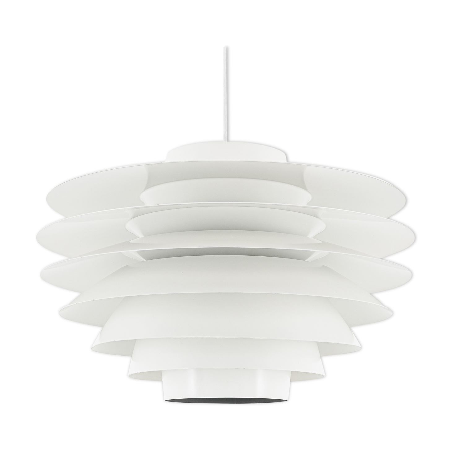 White verona lamp by svend middelboe for nordisk solar