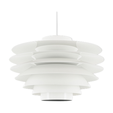 White verona lamp by svend middelboe for nordisk solar