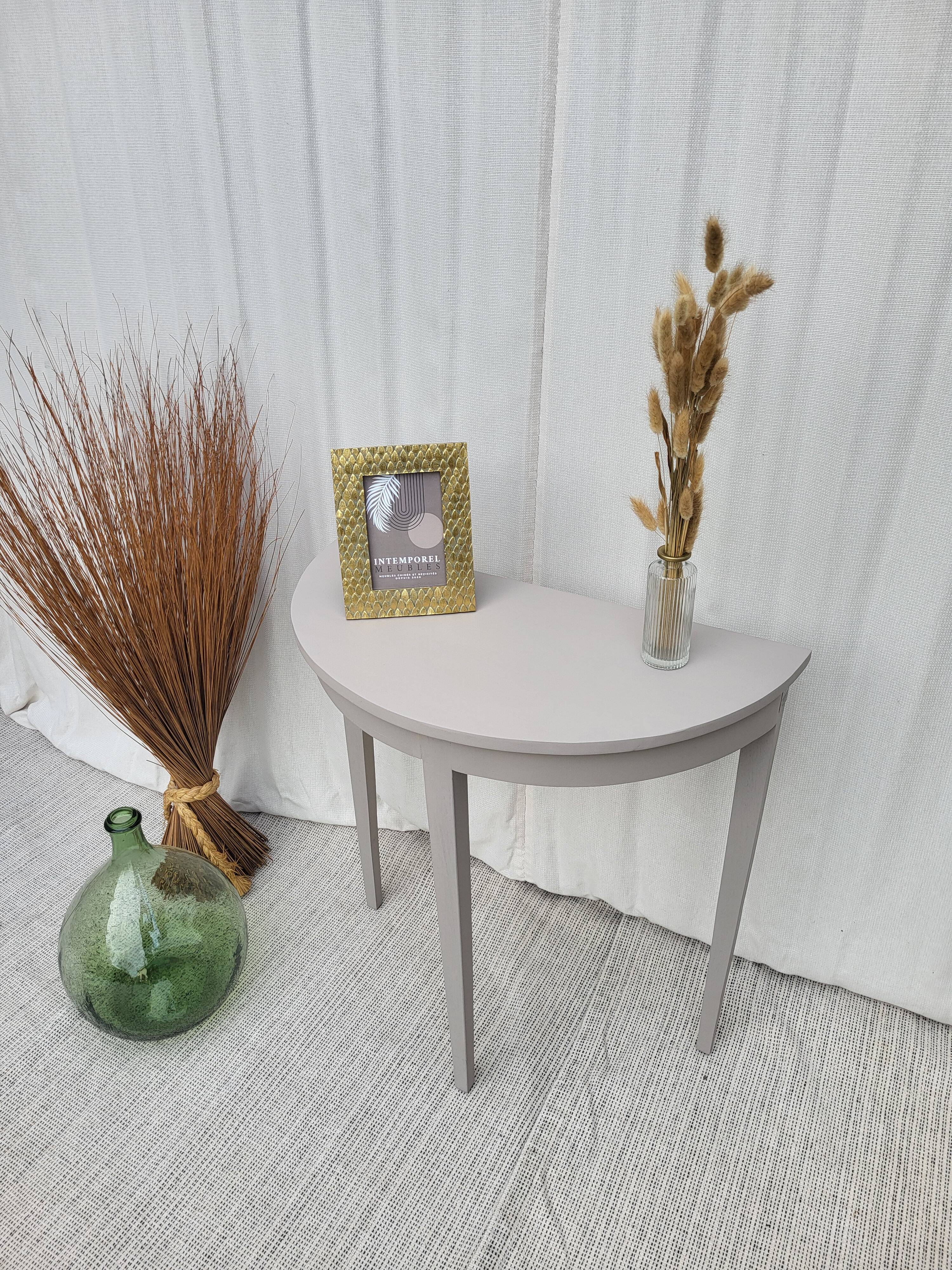 Console, table d'appoint en bois peint