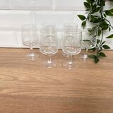 Set of 6 wine glasses