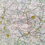 Map Shell Auvergne Cévennes 1959
